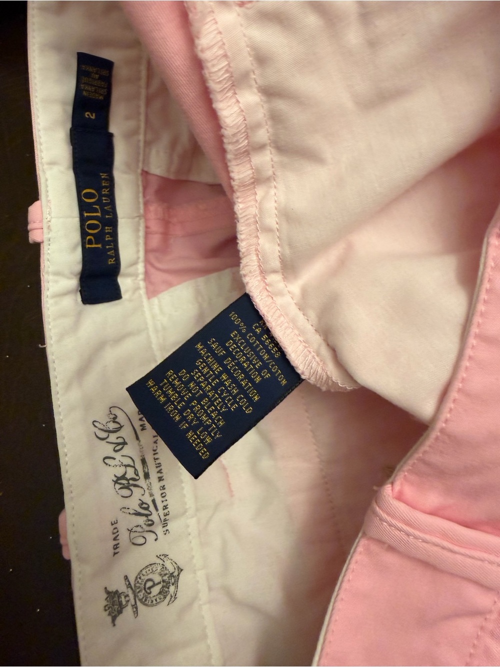 Polo by Ralph Lauren Pink Cotton Bermuda Shorts - Picture 9 of 10